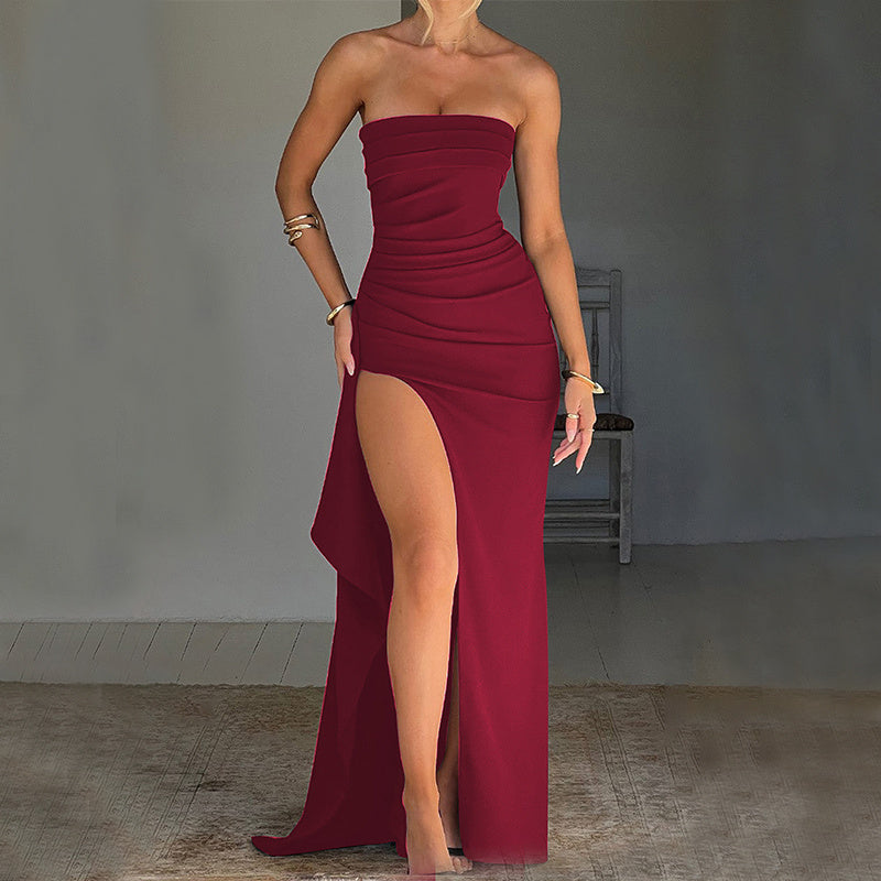 Strapless split long