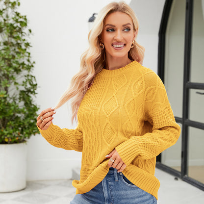 Casual round neck sweater