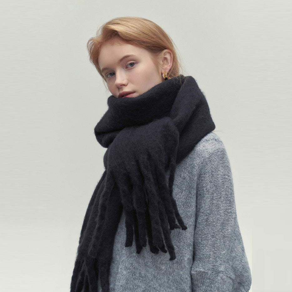 Warm soft long scarf