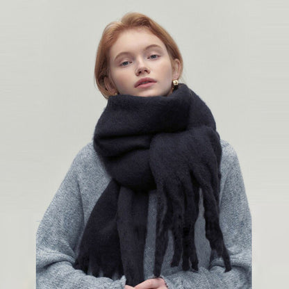 Warm soft long scarf